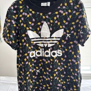 Adidas Floral Logo T-Shirt